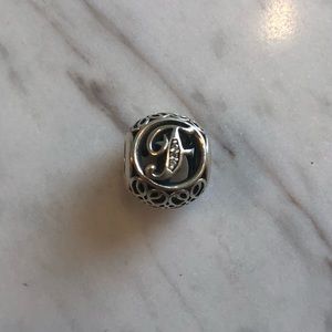 Pandora Silver “F” Charm